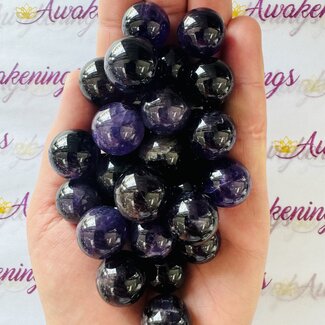 Dark Amethyst Sphere Orb - 15mm-20mm