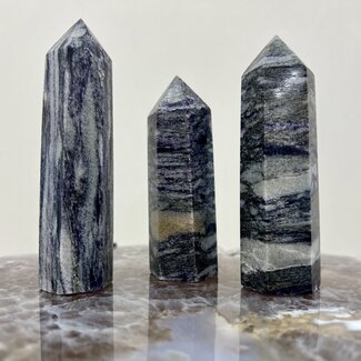 Charoite (in Matrix) Towers Point Generator - Medium (2-4")