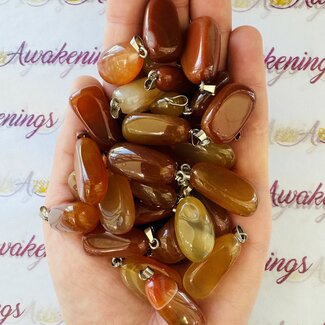 Carnelian Pendants - Tumbled