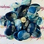 Blue Onyx Worry (Thumb Fidget Relaxation Pocket) Stones - Medium Oval