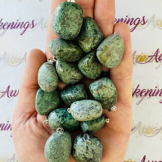 African Turquoise Pendant-Tumbled