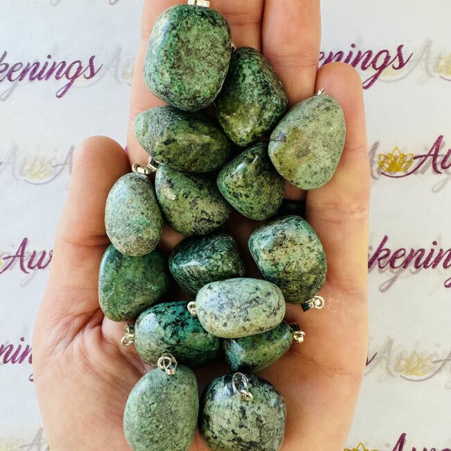 African Turquoise Pendants - Tumbled