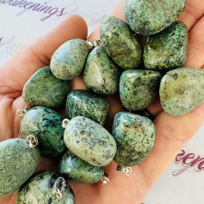 African Turquoise Pendants - Tumbled