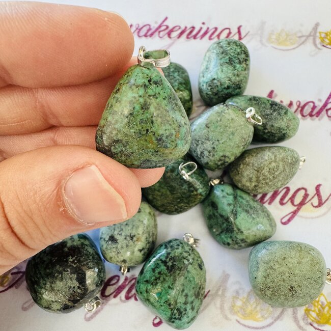 African Turquoise Pendants - Tumbled