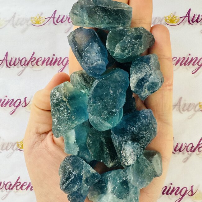Blue Fluorite - Rough Raw Natural