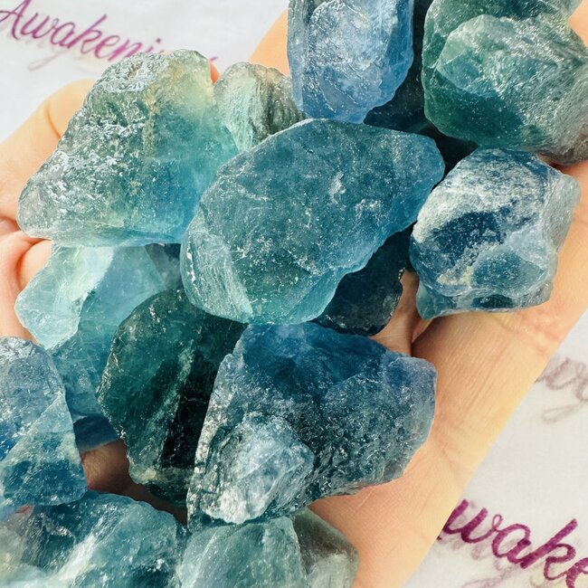 Blue Fluorite - Rough Raw Natural
