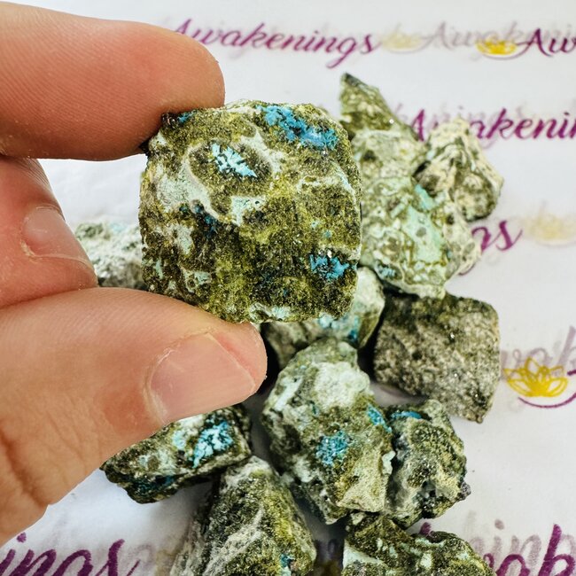 Epidote with Copper - Rough Raw Natural