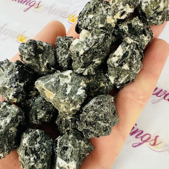 Black Star Diopside - Rough Raw Natural
