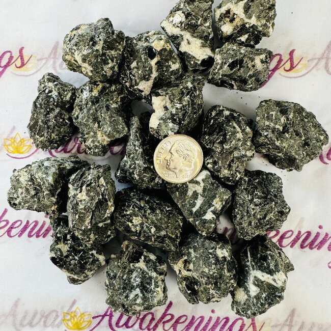 Black Star Diopside - Rough Raw Natural