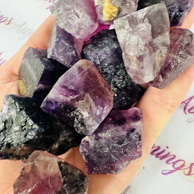 Purple Fluorite - Rough Raw Natural