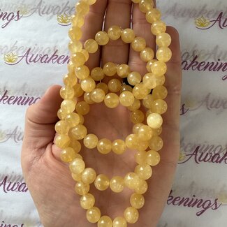 Honey Calcite Bracelets - 8mm Yellow