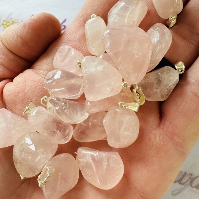 Rose Quartz Pendants - Tumbled