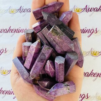 Atlantisite (Stichtite in Serpentine Tasmanite) Points Towers Generators - Small (1-2")