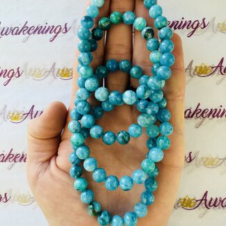 Blue Smithsonite Bracelet - 8mm