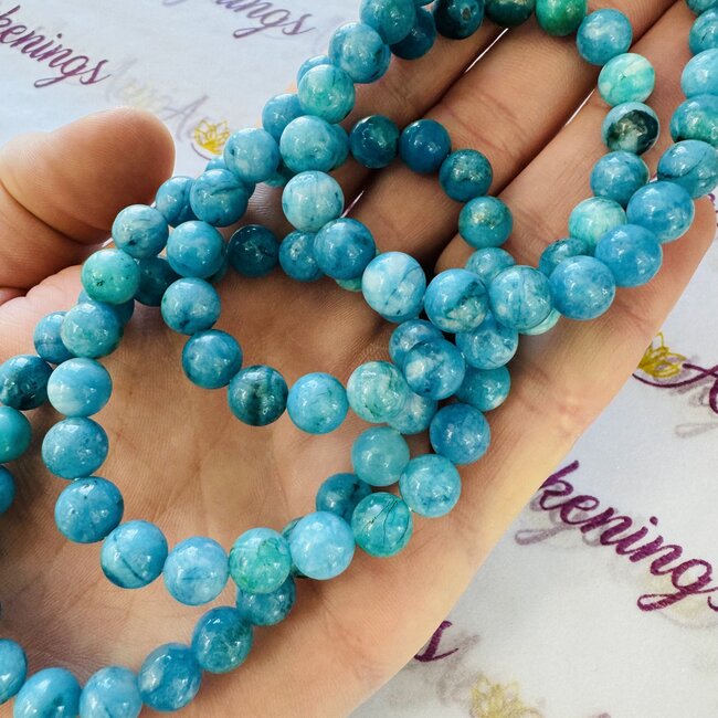 Blue Smithsonite Bracelet - 8mm