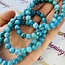 Blue Smithsonite Bracelet - 8mm
