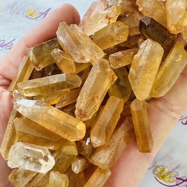 Tangerine (Orange) Quartz Points - Small Rough Raw Natural
