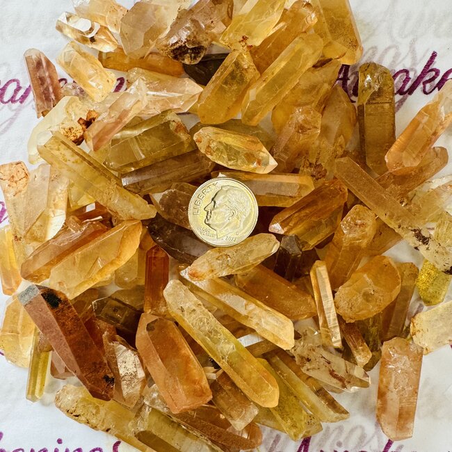 Tangerine (Orange) Quartz Points - Small Rough Raw Natural