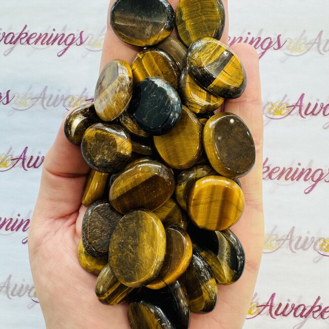 Gold Tigers Eye - Flat Stone