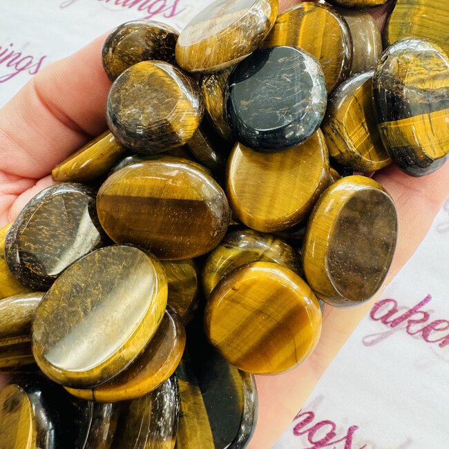 Gold Tigers Eye - Flat Stone