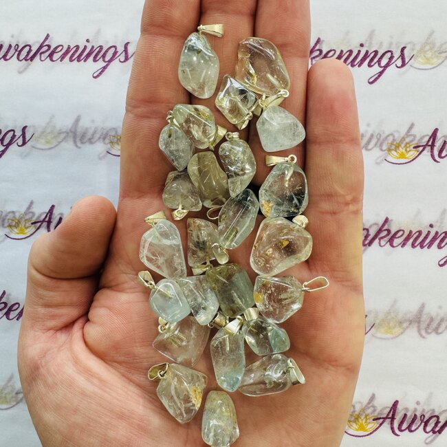 Blue Topaz Pendant - Tumbled