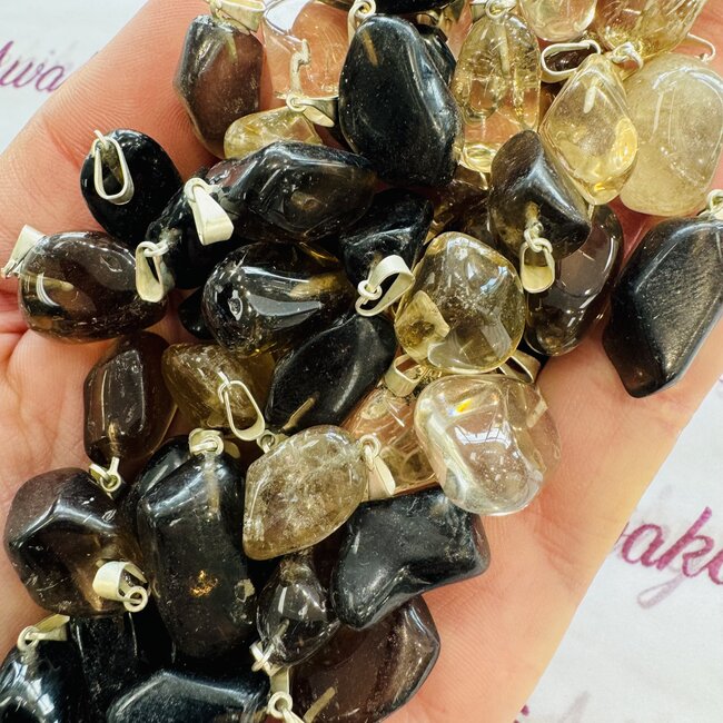 Smoky (Smokey) Quartz Pendants - Tumbled