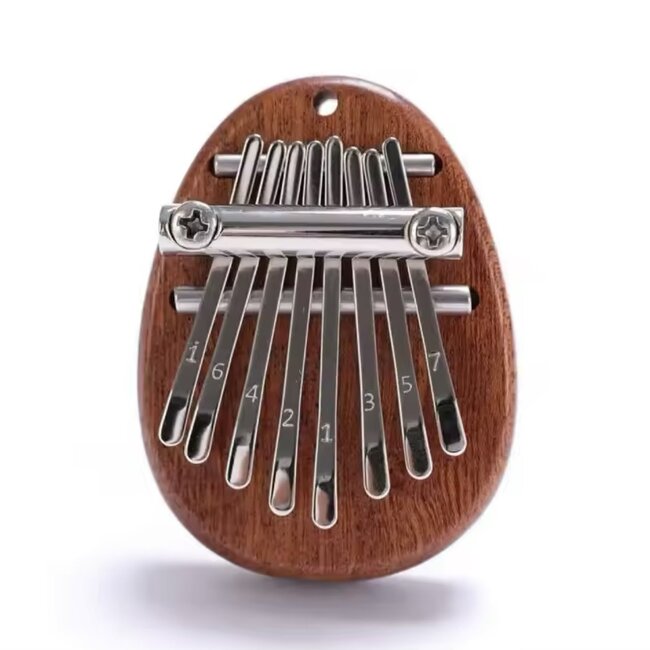 8 Key Kalimba Finger Wooden Piano Maple - Hluru Instrument (Water Droplet)