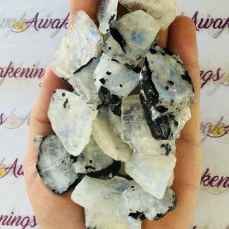 Rainbow Moonstone (AAA Grade) Slabs Slices Flats