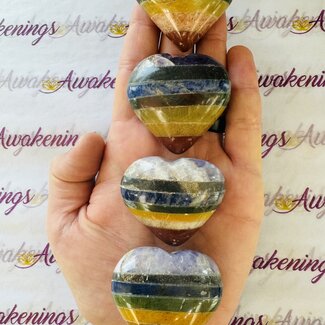 Chakra Puffy Hearts - Medium 1.5" (40 x 45mm)
