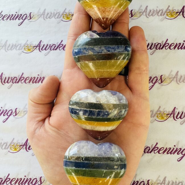 Chakra Puffy Hearts - Medium 1.5" (40 x 45mm)