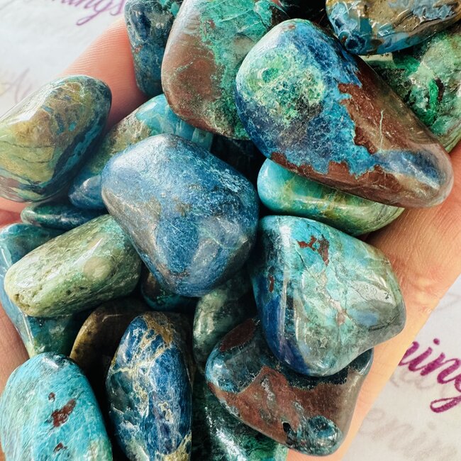 Fancy Chrysocolla - Tumbled (AA Grade)