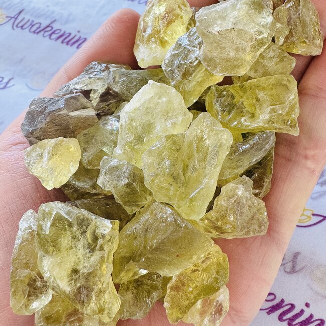 Green & Gold Citrine - Rough Raw Natural