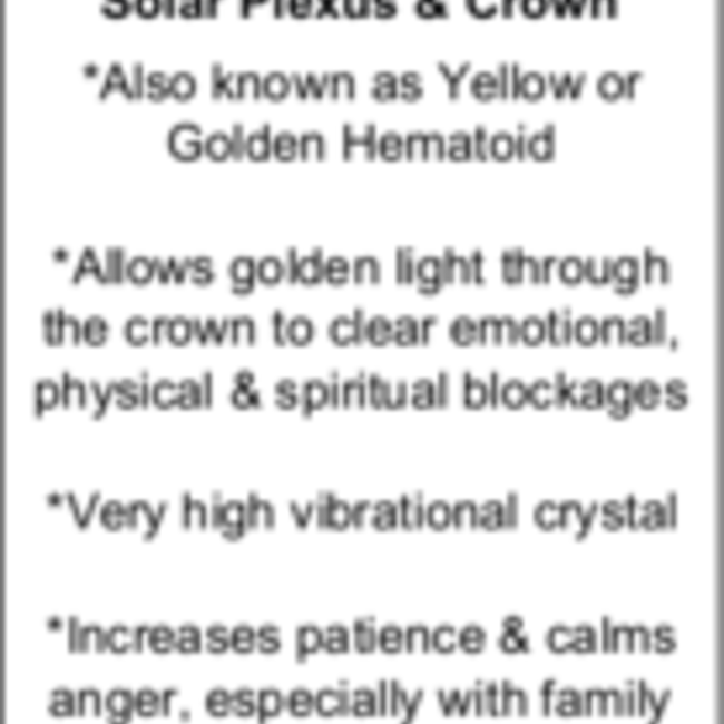 Golden Healer (Yellow Hematoid) Quartz Pendants - Tumbled