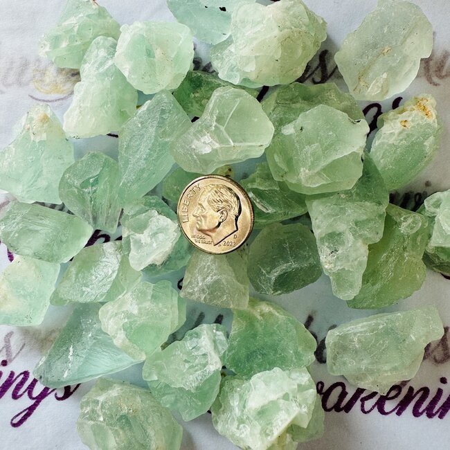 Green Fluorite Small - Rough Raw Natural