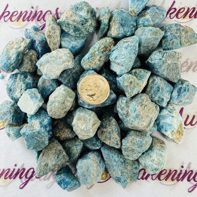 Blue Apatite - Rough Raw Natural