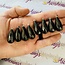 Shungite Pendants - Faceted Teardrop Silver Plated