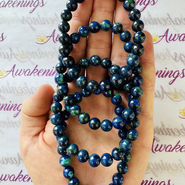 Blue Azurite (Extra Quality) Bracelets - 8mm
