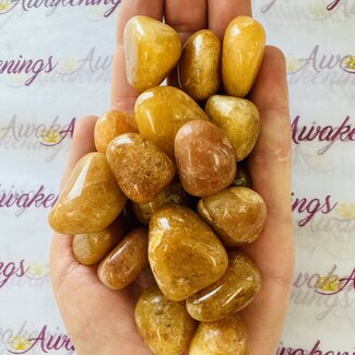 Orange Yellow Quartz - Tumbled