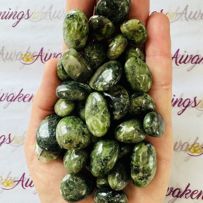 Chrome Diopside - Tumbled (AA Grade) Smooth