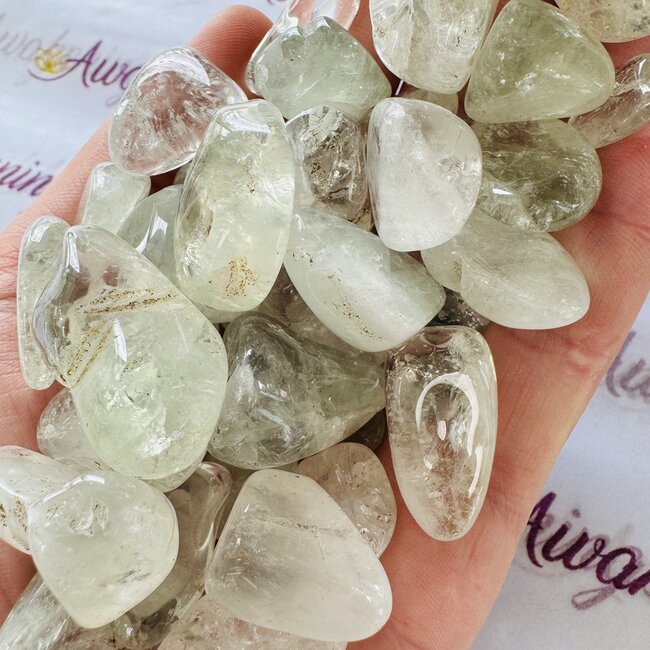 Light Prasiolite (Green Amethyst) - Tumbled