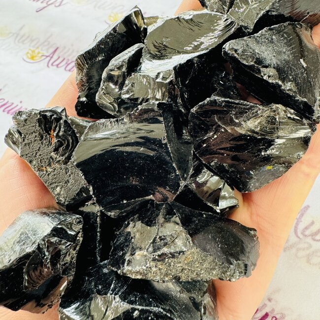 Black Obsidian - Rough Raw Natural