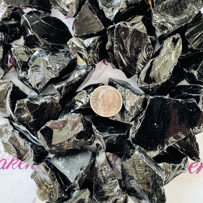 Black Obsidian - Rough Raw Natural
