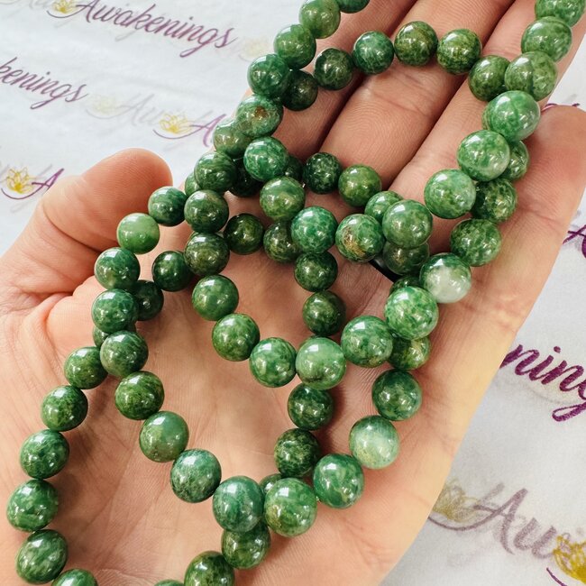 African Green Jade Bracelets - 8mm