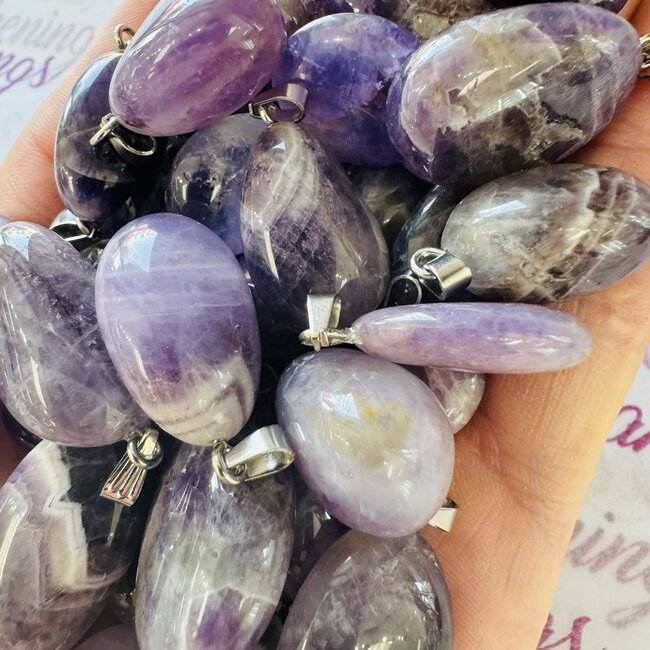 Amethyst Pendant Tumbled