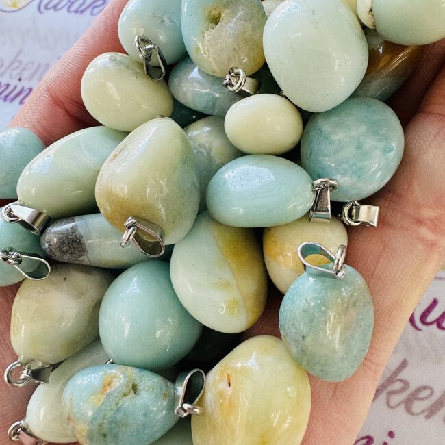 Amazonite Pendants - Tumbled