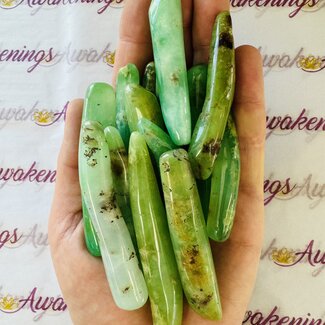 Chrysoprase (AAA Grade) Sticks - Tumbled