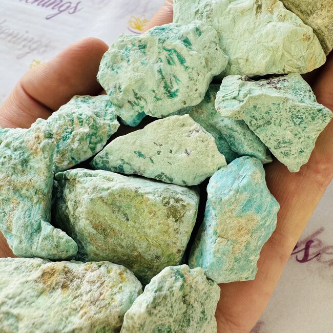 Turquoise Medium-Rough Raw Natural