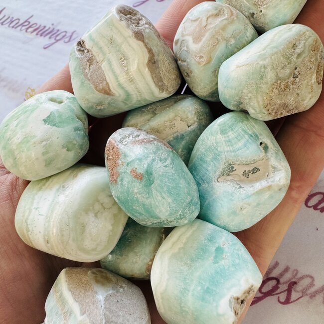 Blue Aragonite Large - Tumbled