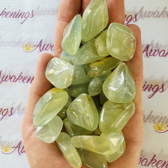 Lemurian (Lumerian) Aquatine Blue Calcite - Tumbled Large