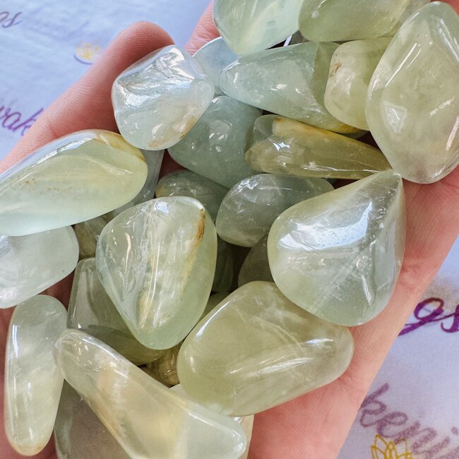 Lemurian (Lumerian) Aquatine Blue Calcite - Tumbled Large